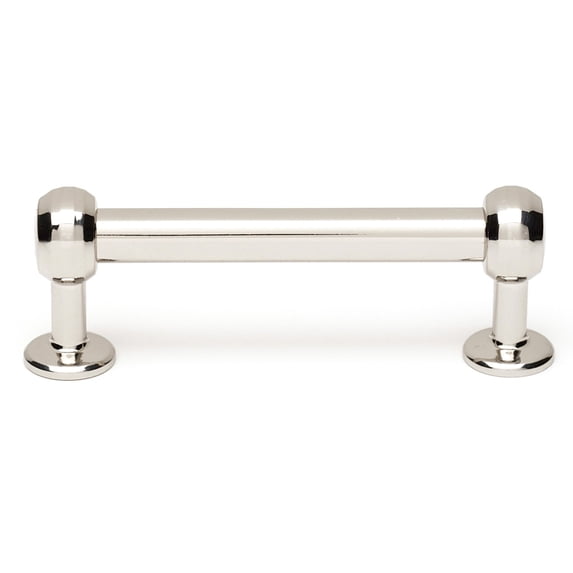 Traditional 3" Center Bar Pull, Polished Nickel
