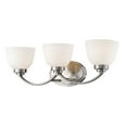 thumbnail image 1 of Zlite 443-3V-BN Ashton 3 Light Vanity in Brushed Nickel with Matte Opal Shade, 1 of 2