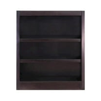 Concepts in Wood Book Shelf - Wood Bookcase Furniture 30 x 36" - Espresso