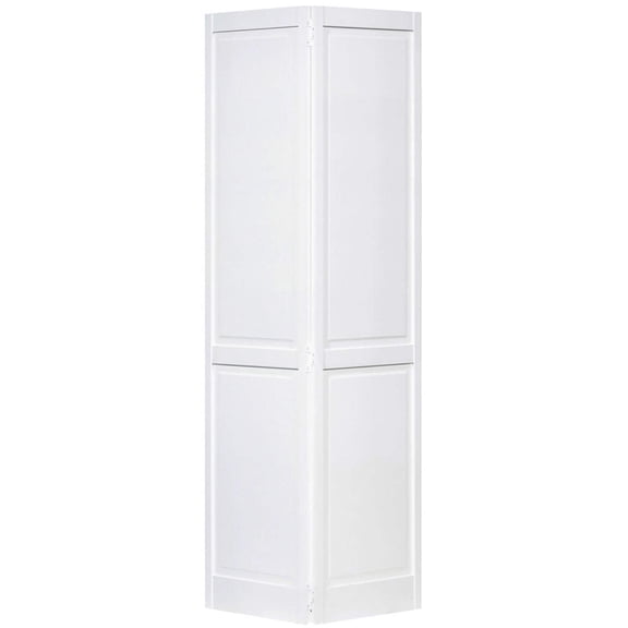 Kimberly Bay ® Traditional 4 Panel White Solid Core Bi-fold Door