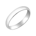 thumbnail image 1 of Traditional 4MM 10K White Gold Hollow Band - Wedding Ring for Men & Women, 1 of 4