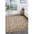thumbnail image 1 of Traditional 5x7 Area Rug (5' x 7') Oriental Ivory, Gold Living Room Easy to Clean, 1 of 9