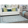 thumbnail image 1 of Traditional 5x8 Area Rug (5'3'' x 7'3'') Oriental Aqua, Gray Living Room Easy to Clean, 1 of 9