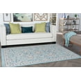 thumbnail image 1 of Traditional 5x8 Area Rug (5'3'' x 7'3'') Oriental Aqua, Gray Living Room Easy to Clean, 1 of 10