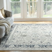 Traditional 5x8 Area Rug (5'3'' x 7'3'') Oriental Cream, Cream Living Room Easy to Clean