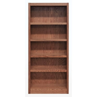 Concepts in Wood Book Shelf - Wood Bookcase Furniture 30 x 72" - Oak