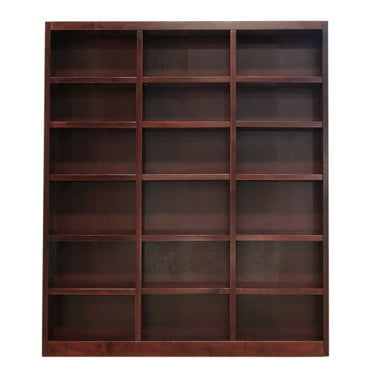 Concepts in Wood Book Shelf - Tall Wood Bookcase Furniture - 72 x 84" Cherry