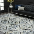 thumbnail image 1 of Traditional 8x10 Area Rug (7'11'' x 10'3'') Floral Cream, Blue Living Room Easy to Clean, 1 of 7