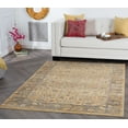thumbnail image 1 of Traditional 8x10 Area Rug (7'6'' x 9'10'') Oriental Ivory, Gold Living Room Easy to Clean, 1 of 9