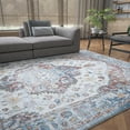 thumbnail image 1 of Traditional 9x12 Area Rug (8'9'' x 12'2'') Oriental Navy, Cream Living Room Easy to Clean, 1 of 7