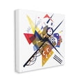thumbnail image 1 of Traditional Abstract Painting Playful Shapes Patterns Abstract Gallery-Wrapped Canvas Print Wall Art, 17x17, 1 of 5
