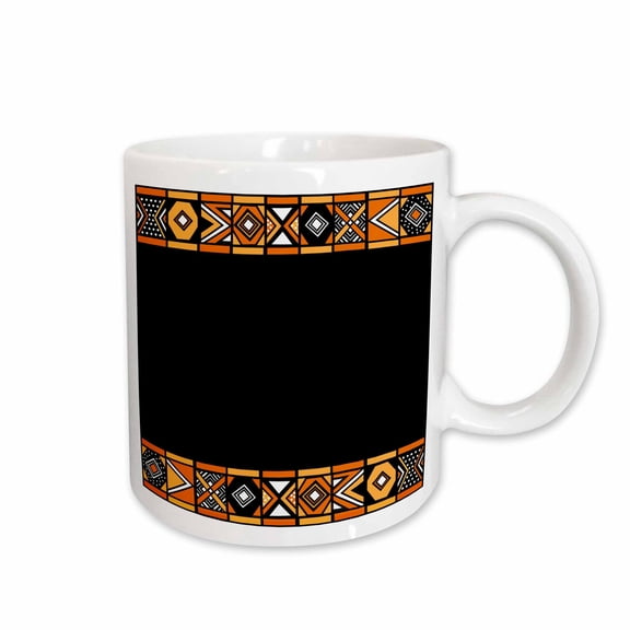 3drose, Traditional African Pattern - Art of Africa Inspired by Zulu Beadwork Geometric Designs - Ethnic, 15oz Mug