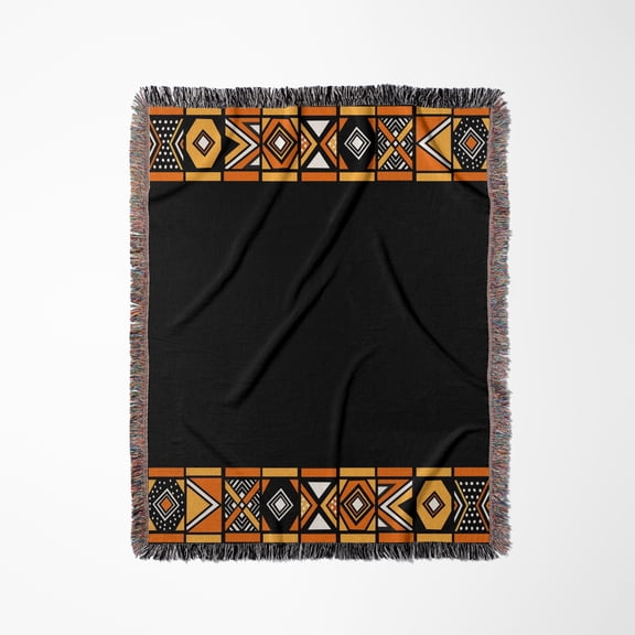 Traditional African Pattern - Art Of Africa Inspired By Zulu Beadwork Geometric Designs - Ethnic, Woven Blanket