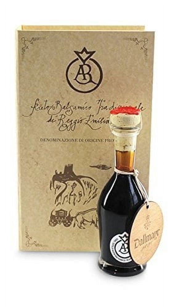 Reggio Emilia Traditional Aged up to 25 Years Balsamic Vinegar Silver Seal Italian Grape Must 3.38 fl oz (100 ml) 1 Count