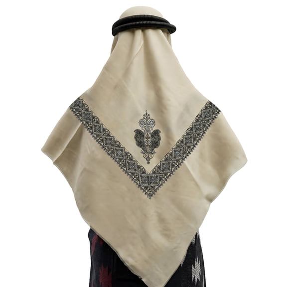 Traditional Arab Theme Shemagh Head Cover Scarf For Adult Men Everyday Wear Comfortable Keffiyeh Headwrap For Travel