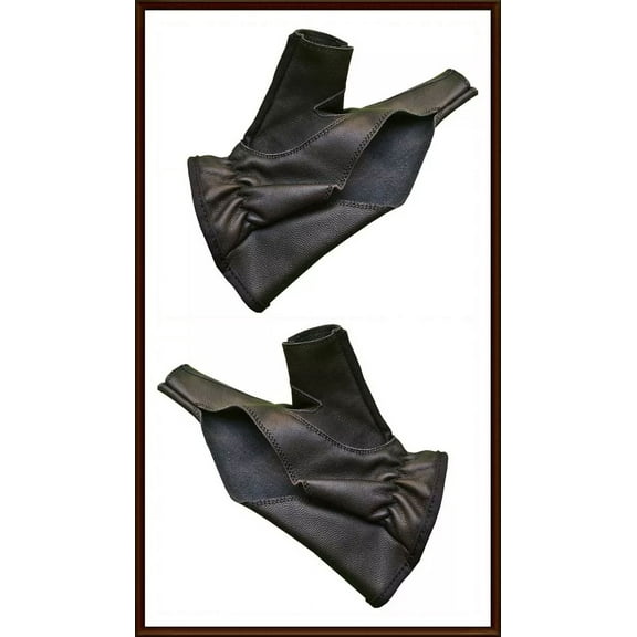 Traditional Archery Shooting Leather Gloves, Durable Finger Tabs for Bowstring Release and Comfort