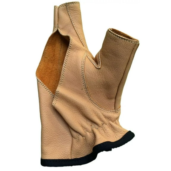 Traditional Archery Shooting Leather Gloves, Durable Gloves for Bowstring Release and Comfort