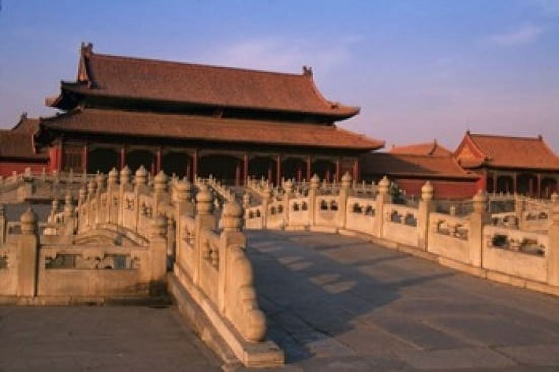 Traditional Architecture in Forbidden City Beijing China Canvas Art - Keren Su DanitaDelimont (18 x 12)