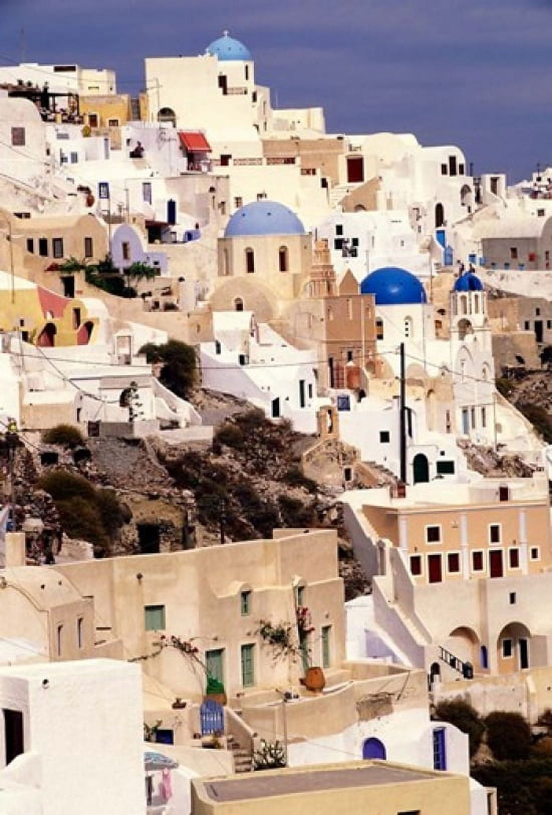Traditional Architecture on Santorini Greece Canvas Art - Keren Su DanitaDelimont (24 x 35)