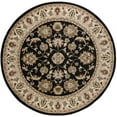 thumbnail image 1 of Traditional Area Rug (5'3'' Round) Oriental Black, Red Indoor Round Easy to Clean, 1 of 8
