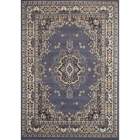 Traditional Area Rug Bordered Medallion Design Persian Oriental Rugs Carpet Runners