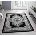 thumbnail image 1 of Planet Rugs Dima Modern Oriental Floral Loomed Gray Area Rug, 5' x 7', Stain Resistant, 1 of 10