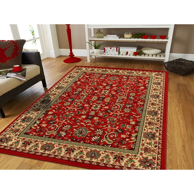 Traditional Area Rugs on Clearance 5x7 Persian Rug For Living Room 5x8