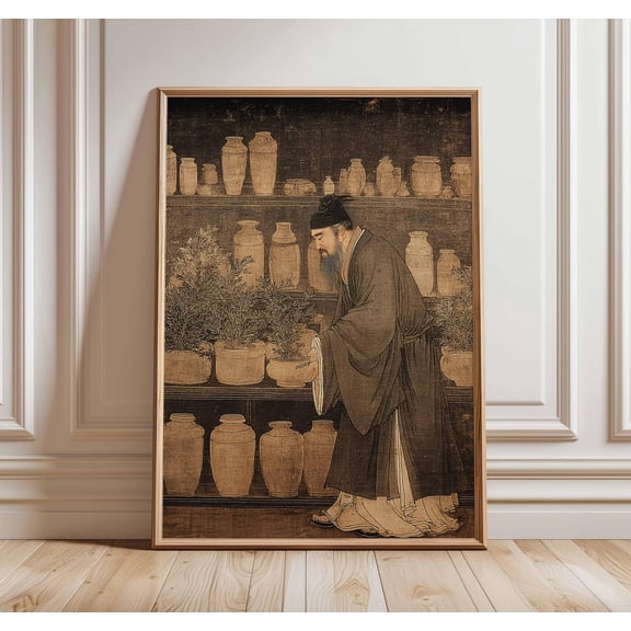 Traditional Asian Ancient Chinese Vintage Calligraphy Oriental History Art Unframed Paper Print