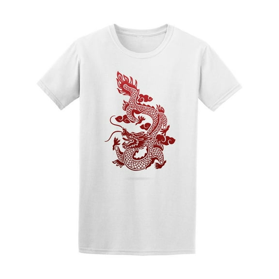 Traditional Asian Chinese Dragon T-Shirt Men -Image by Shutterstock, Male Medium