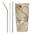 Traditional Asian Painting Tree and Birds cup, 20 ounce car cup