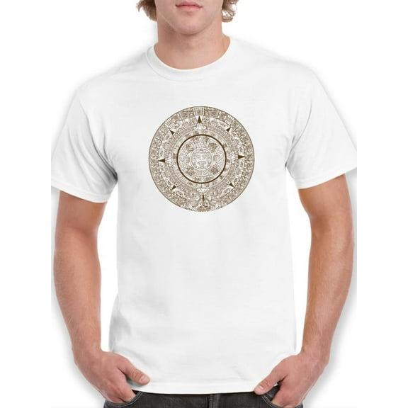 Traditional Aztec Calendar T-Shirt -Smartprints Designs, Male Large