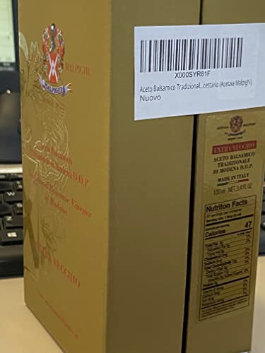 Malpighi Traditional Balsamic Vinegar Of Modena PDO - 25 Years Aged | 3.4 Oz Bottle With Doser & Recipe Book 4 thumbnail image