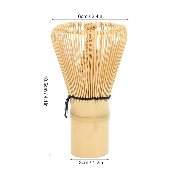 Traditional Bamboo Matcha Tea Whisk Brush With 120 Prongs For Frothy Matcha Making