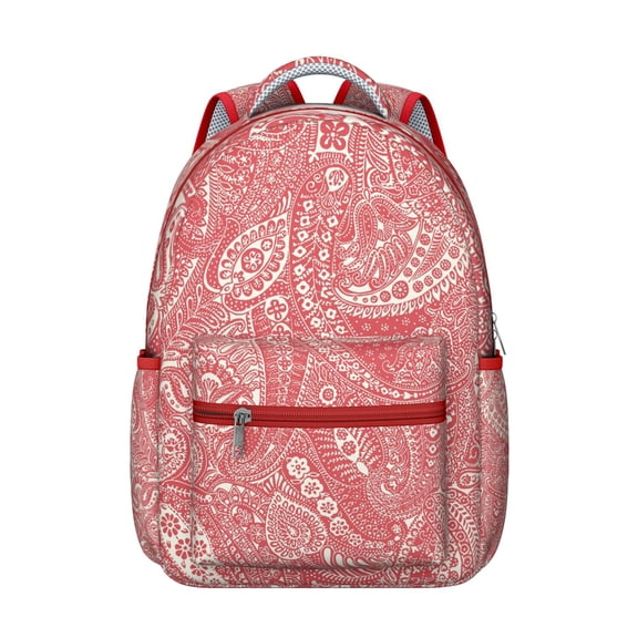 Traditional Bohemian Vintage School Backpack with Ethnic Tribal Patterns, Durable Waterproof Material, Adjustable Straps, Comfortable Padding, Large Capacity Rustic and Artistic Bag