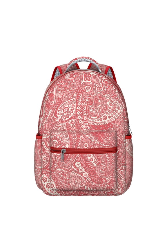 Traditional Bohemian Vintage School Backpack with Ethnic Tribal Patterns, Durable Waterproof Material, Adjustable Straps, Comfortable Padding, Large Capacity Rustic and Artistic Bag