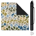 thumbnail image 1 of Traditional Boho Style Rubber Mahjong Table Cover 31.5x31.5 Inch Large Mat Features Non-Skid Bottom for Stability and Noise Reduction for Tiles and Games, 1 of 7