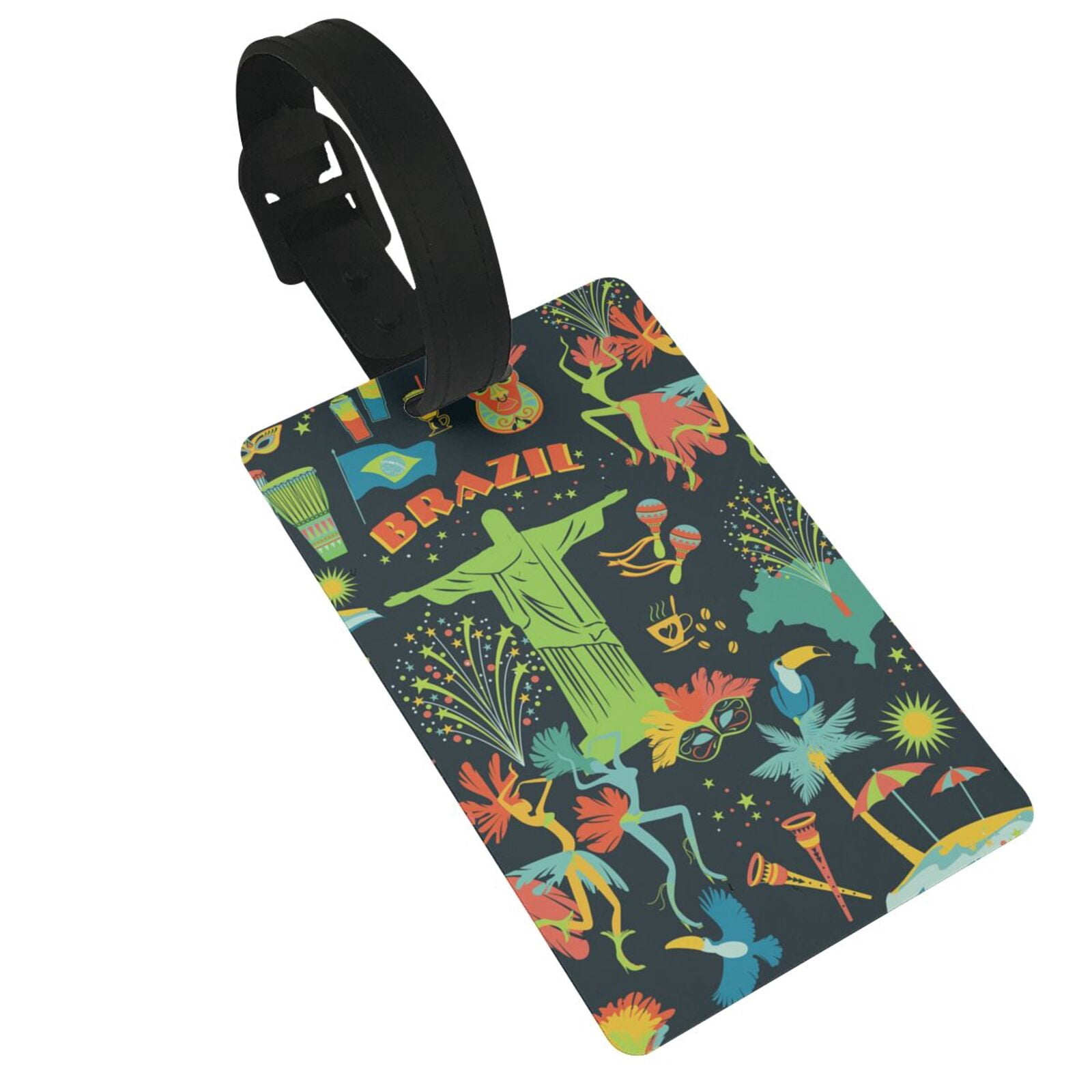 Traditional Brazilian Luggage Tags Suitcases ID Baggage Identifier Card ...