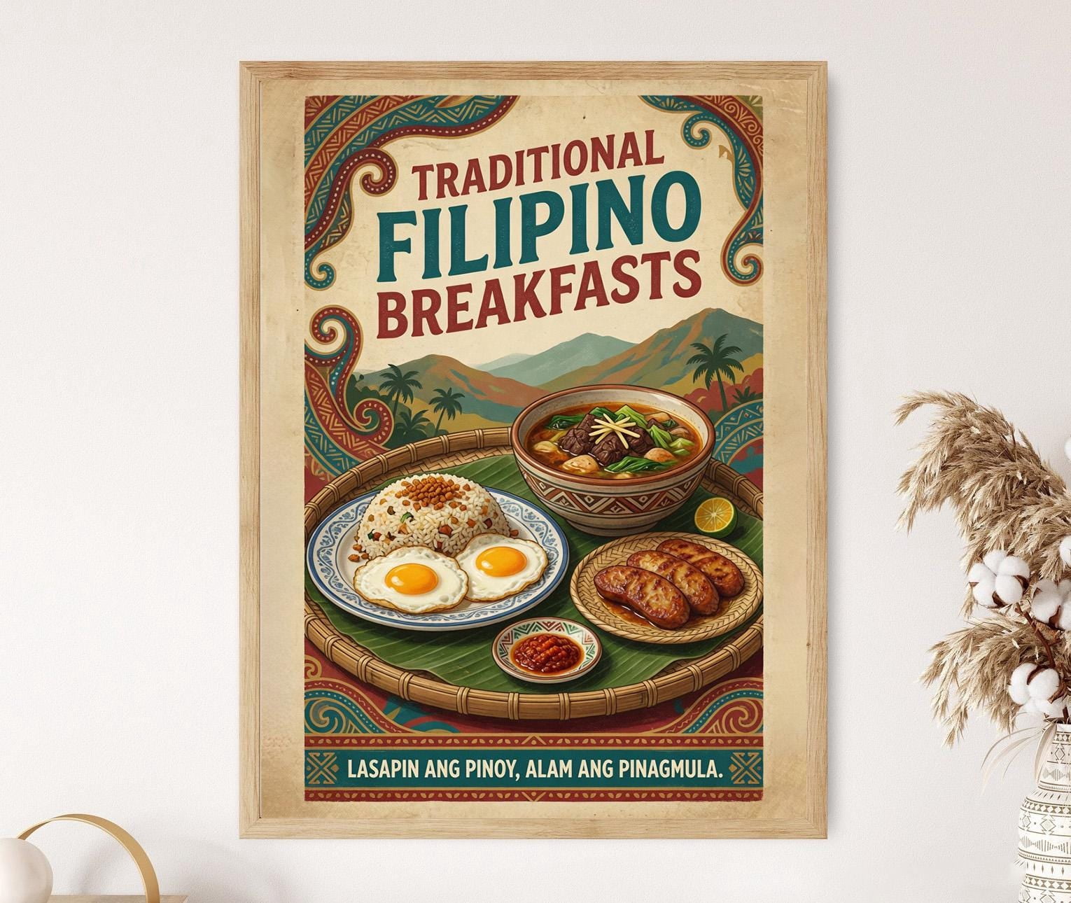 Traditional Breakfasts Philippines Morning Meals Guide Poster , Poster ...