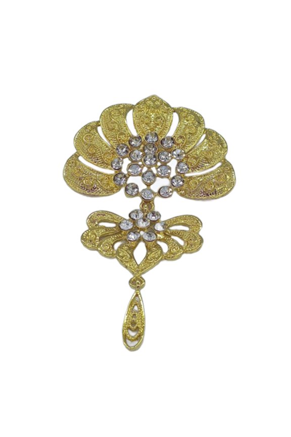Traditional Brooch for Women Ethnic Costume Brooch Clip Multi-use Women Hair Pins Hair Styling Tool Clothing Accessories