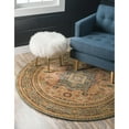 thumbnail image 1 of Traditional Cassia Collection Area Rug Blue - 8' Round, 1 of 5