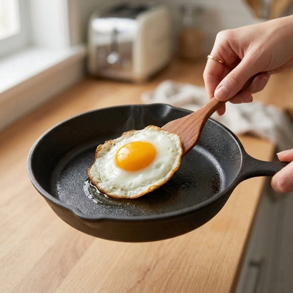 Traditional CastIron Skillet, Household Nonstick Small Frying Pan for Egg Cooking, Multipurpose Kitchen Cookware