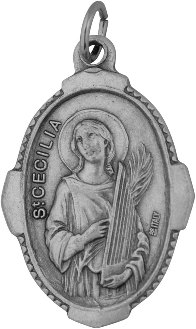 Traditional Catholic Saint Medal (Saint Cecilia) - Walmart.com