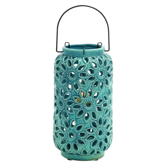 Benzara 76307 Bright Contemporary Styled Ceramic Lantern