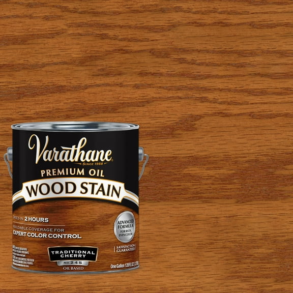 2 Pack, Traditional Cherry, Low VOC, Varathane Premium Oil-Based Interior Wood Stain-212061, Gallon