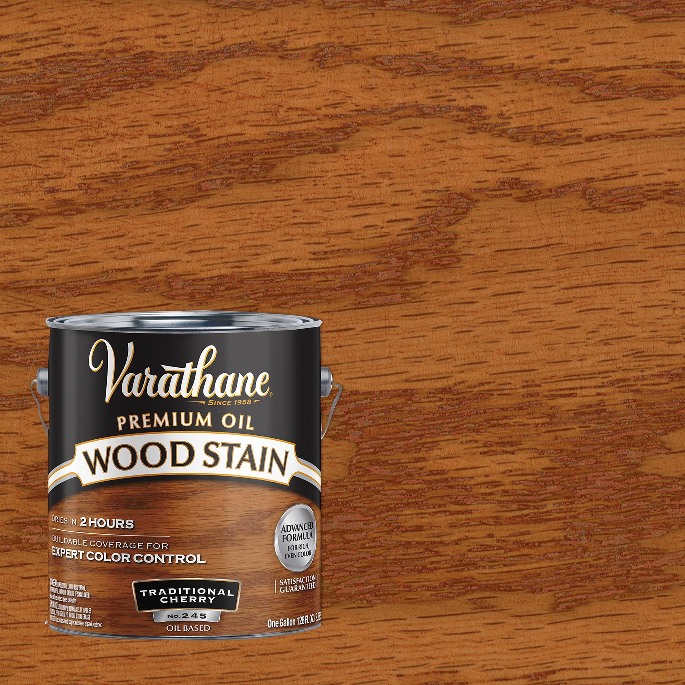 2 Pack, Traditional Cherry, Varathane Premium Oil-Based Interior Wood Stain-211683, Gallon