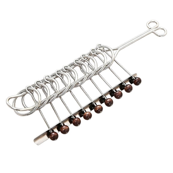 Traditional Chinese 9 Linked Rings Brain Teaser, Classical Metal Wire Puzzle Game, Intelligence Educational Toy for Adults and Kids, Challenging Logic Link Loop IQ Test Puzzle
