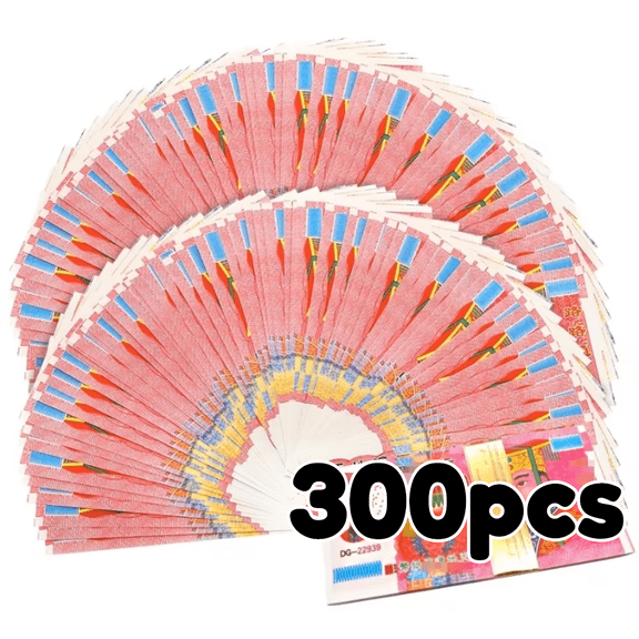 Traditional Chinese Ancestor Money, 300 Sheets Synthetic Paper Currency, Qingming
