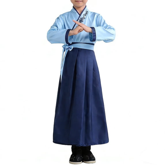 Traditional Chinese Ancient Outfit For Boys Kids Historical Garment