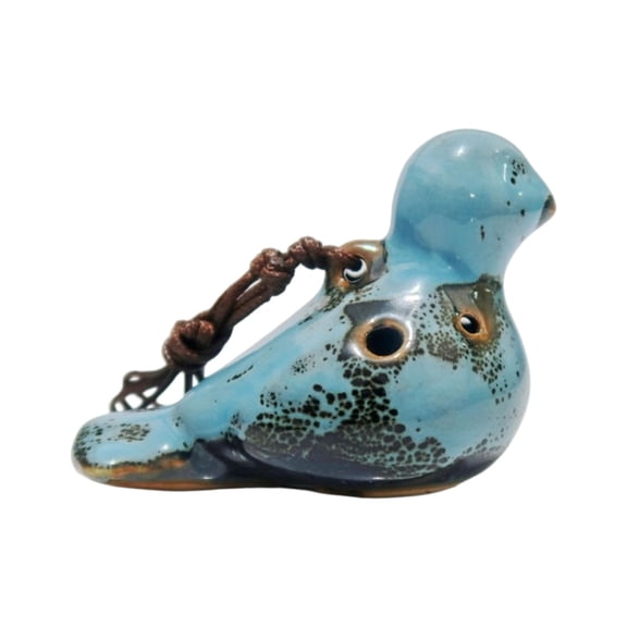 Traditional Chinese Ceramic Flute 6 Holes Multitone Ocarina Easy To Play For Students Adults Learning Folk Music