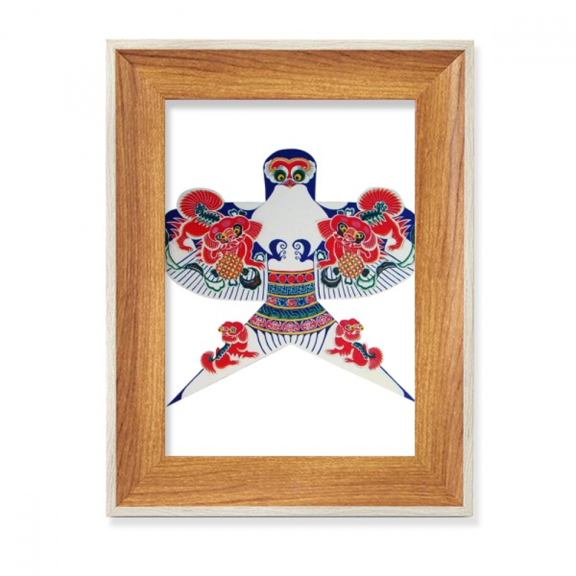 Traditional Chinese Culture Kite Pattern Desktop Wooden Photo Frame Display Picture Art Painting Multiple Sets